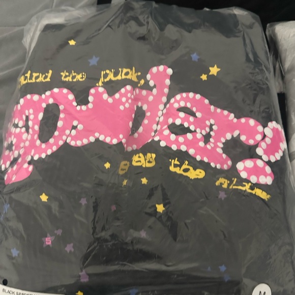 Spyder Black T-Shirt with Pink Graphic